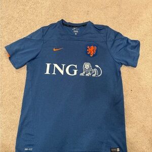 Nike Blue and Orange Men's Jersey